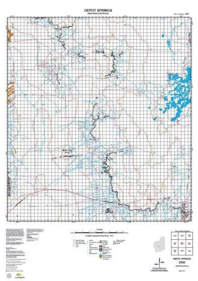 2942 Depot Springs Topographic Map by Landgate (2015)