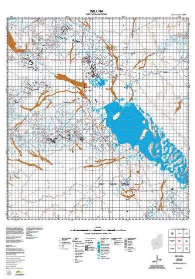 2944 Wiluna Topographic Map by Landgate (2015)