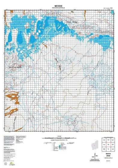 2946 Merrie Topographic Map by Landgate (2015)