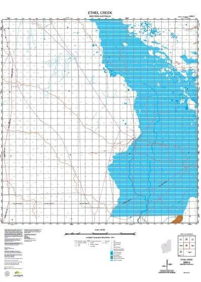 2952-3 Ethel Creek Topographic Map by Landgate (2015)