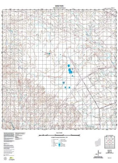 3031-3 Dreyer Topographic Map by Landgate (2015)