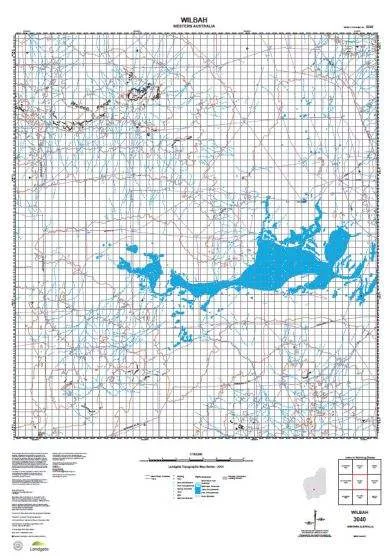 3040 Wilbah Topographic Map by Landgate (2015)