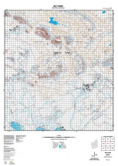 3047 Methwin Topographic Map by Landgate (2015)