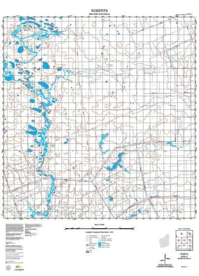 3131-1 Roberts Topographic Map by Landgate (2015)