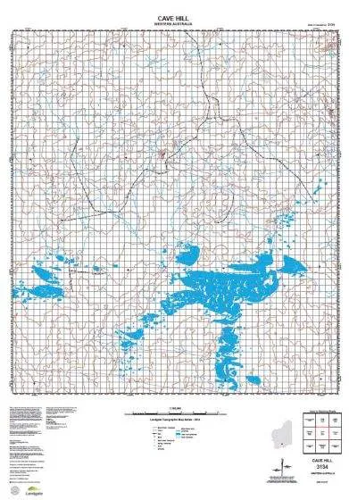 3134 Cave Hill Topographic Map by Landgate (2015)