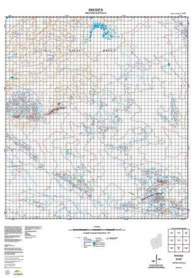 3147 Rhodes Topographic Map by Landgate (2015)