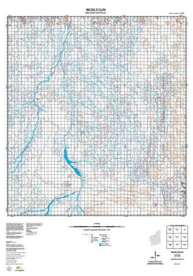 3153 Woblegun Topographic Map by Landgate (2015)