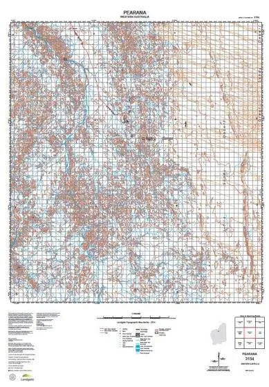 3154 Pearana Topographic Map by Landgate (2015)