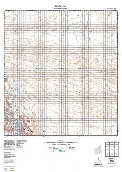 3156 Isabella Topographic Map by Landgate (2015)