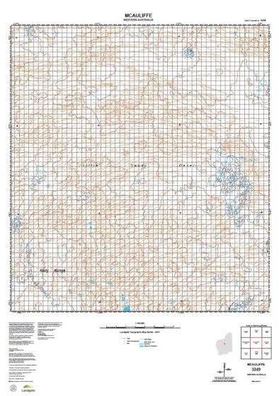 3249 McAuliffe Topographic Map by Landgate (2015)