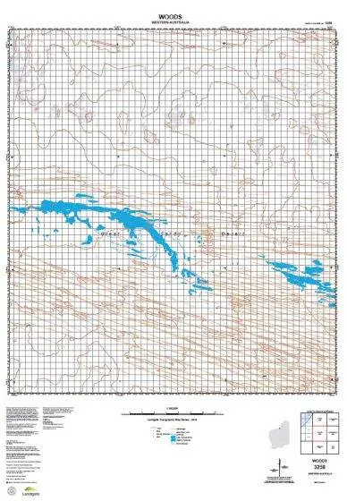 3258 Woods Topographic Map by Landgate (2015)
