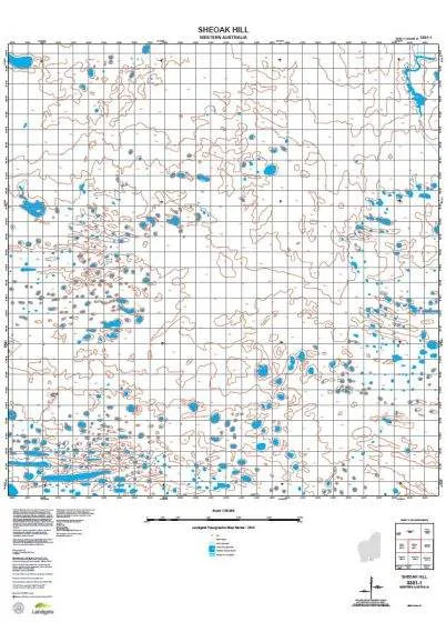 3331-1 Sheoak Hill Topographic Map by Landgate (2015)