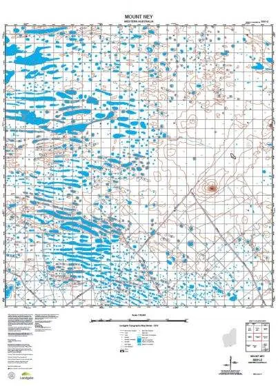 3331-2 Mount Ney Topographic Map by Landgate (2015)