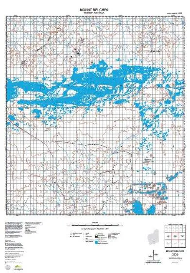 3335 Mount Belches Topographic Map by Landgate (2015)