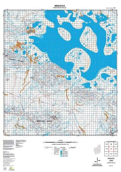 3345 Windidda Topographic Map by Landgate (2015)
