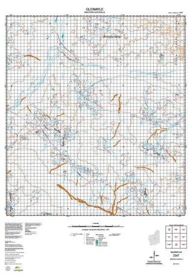 3347 Glenayle Topographic Map by Landgate (2015)