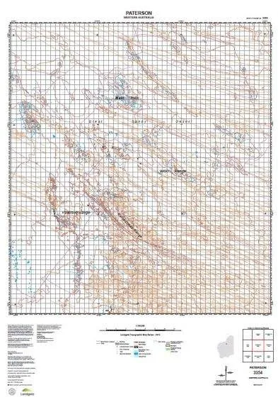 3354 Paterson Topographic Map by Landgate (2015)