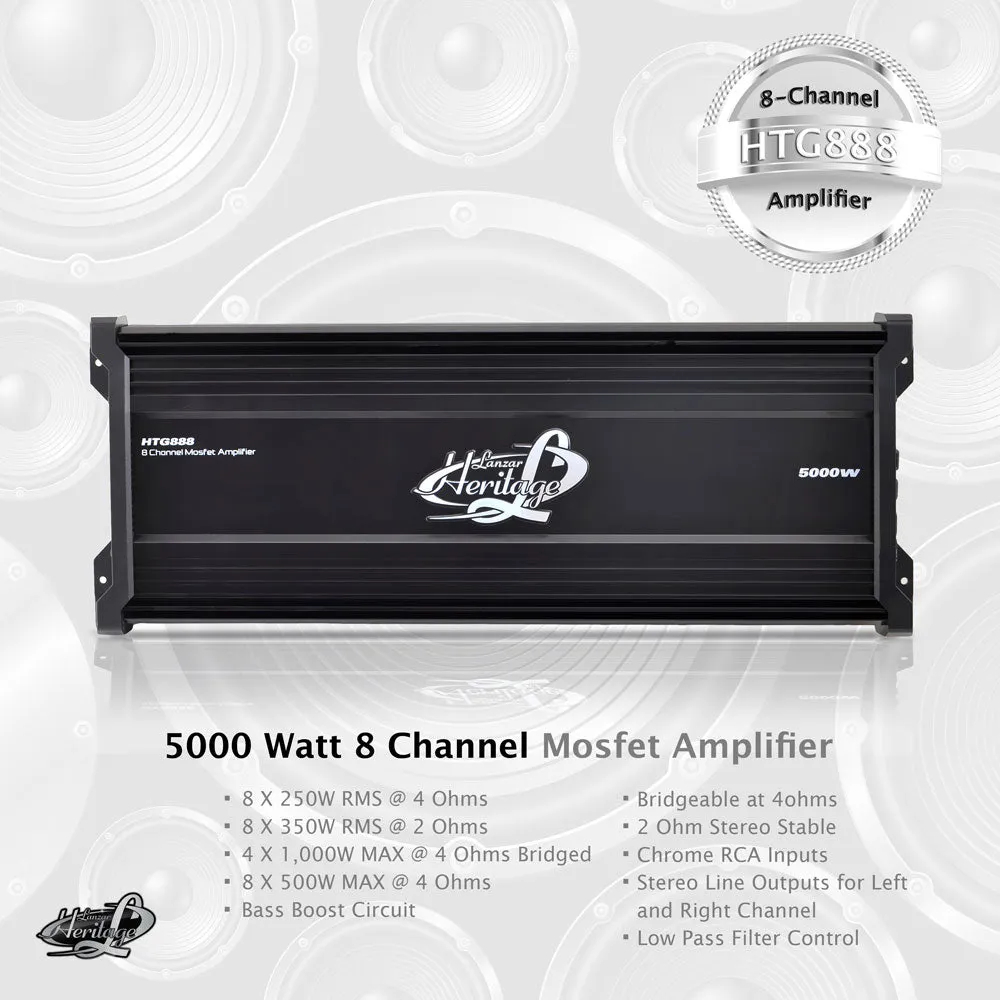 5000 Watt 8-Channel Mosfet Amplifier