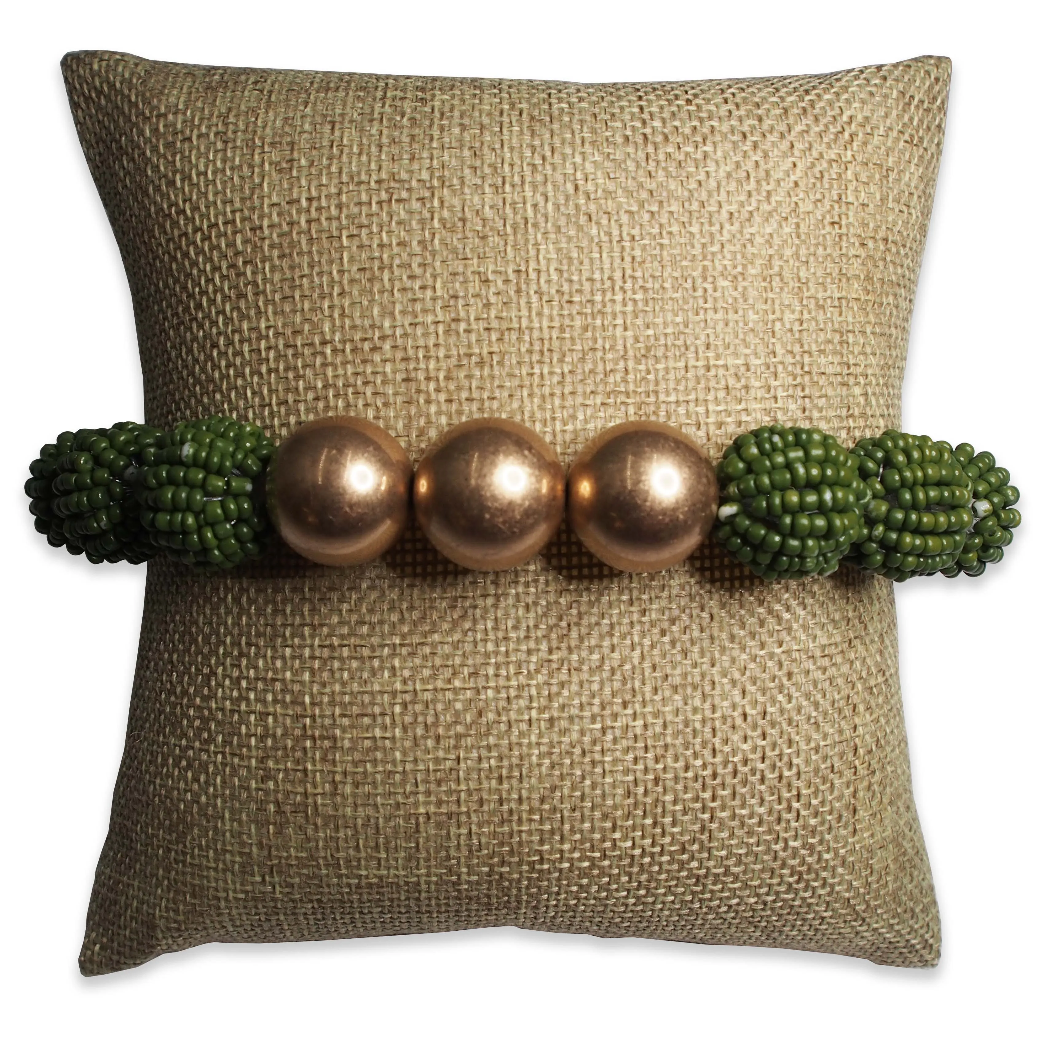 5" Burlap Fabric Pillow Displays