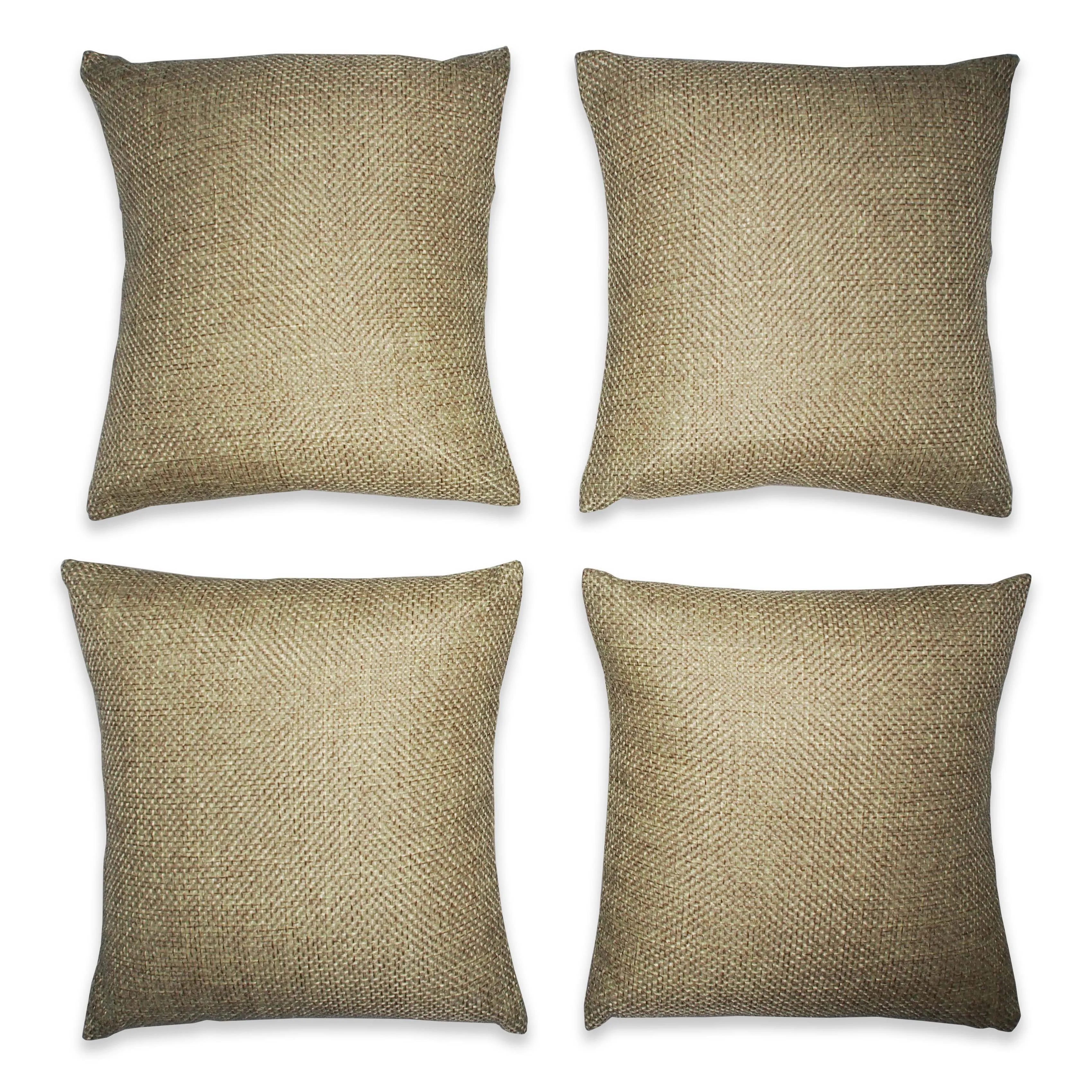 5" Burlap Fabric Pillow Displays