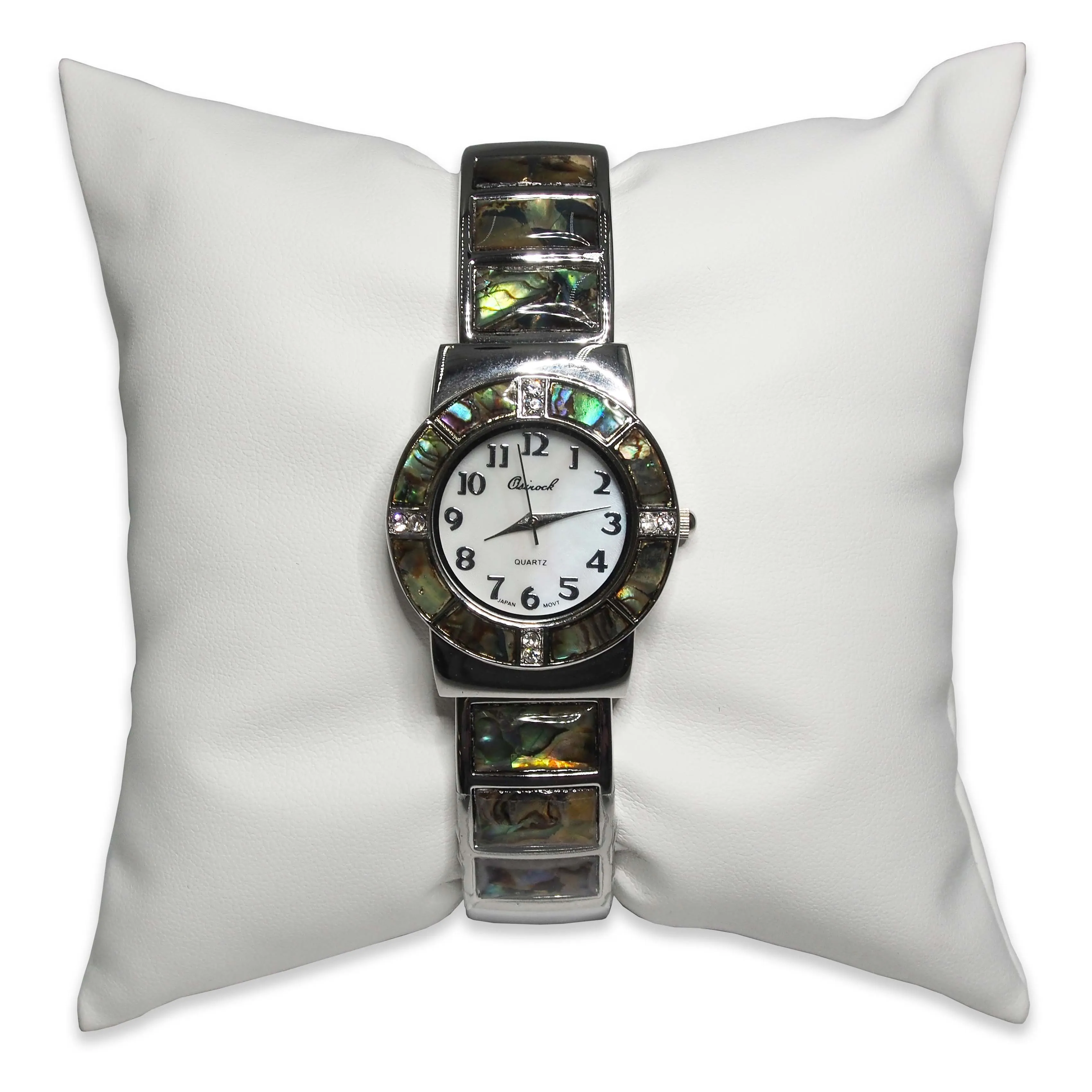 5" White Leatherette Pillow Displays