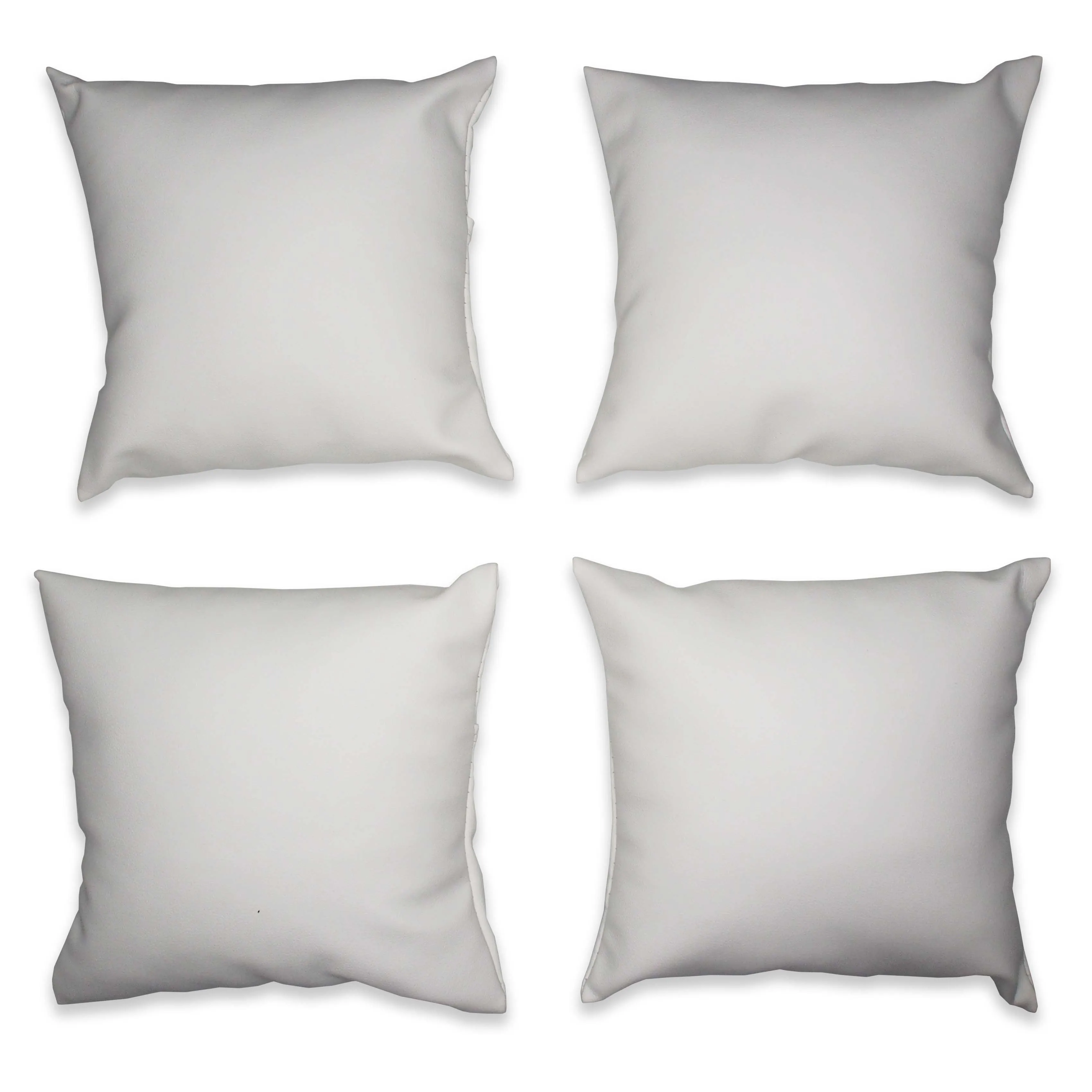 5" White Leatherette Pillow Displays