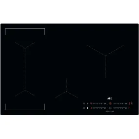 AEG IKX84443CB 80cm Wide 4 Zone Induction Hob,Black