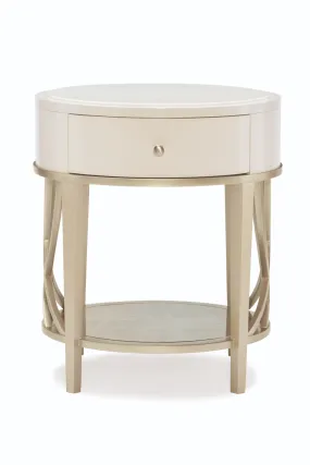 Alabaster Modern End Table | Caracole Adela