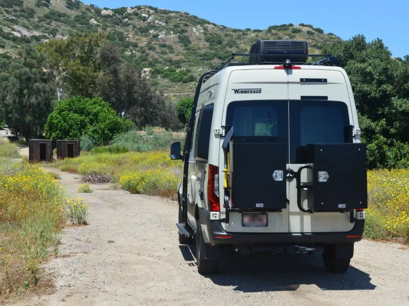 Aluminess Rear Door Box/Tire Rack – Sprinter 2019  VS30