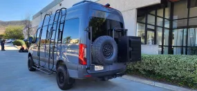 Aluminess Rear Door Box/Tire Rack – Sprinter 2019  VS30