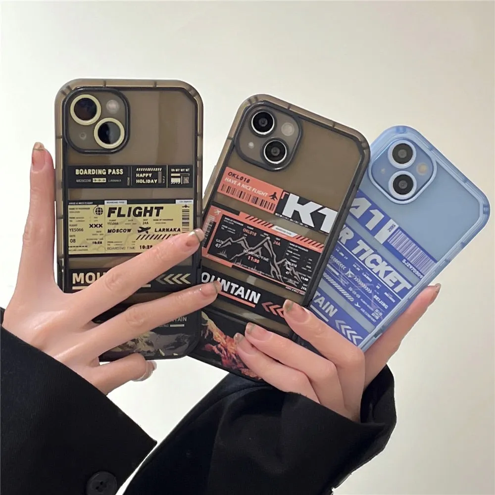 Anymob iPhone Boarding Pass Invisible Wristband Bracket Phone Case Silicon Cover