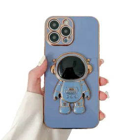 Anymob iPhone Case Blue Jeans Universal 6D Astronaut Foldable Holder Phone Cover