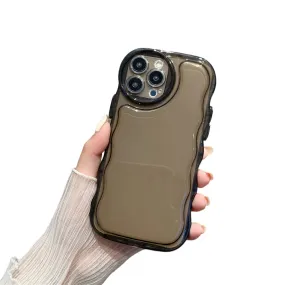 Anymob iPhone Case Brown Transparent Shockproof Bumper Clear Cover