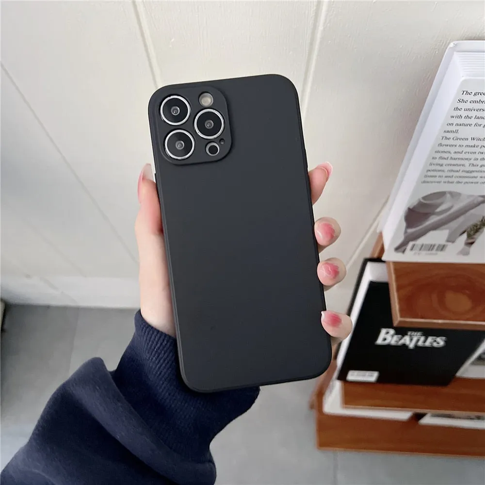 Anymob iPhone Lavander Square Silicone Phone Case Slim Soft Back Cover