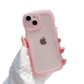 Anymob iPhone Pink Phone Case Candy Color Bumper Transparent Back Cover