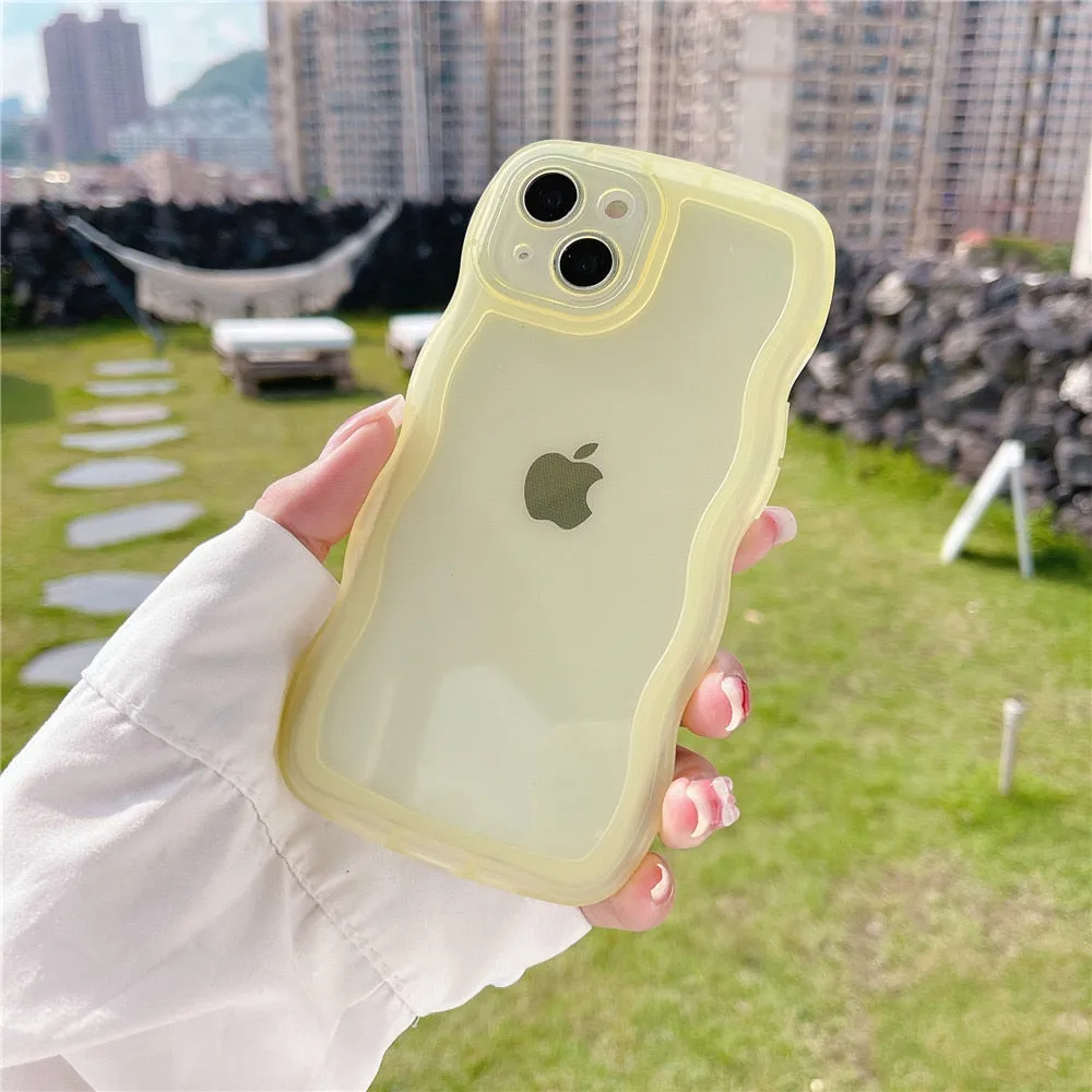 Anymob iPhone Pink Phone Case Candy Color Bumper Transparent Back Cover