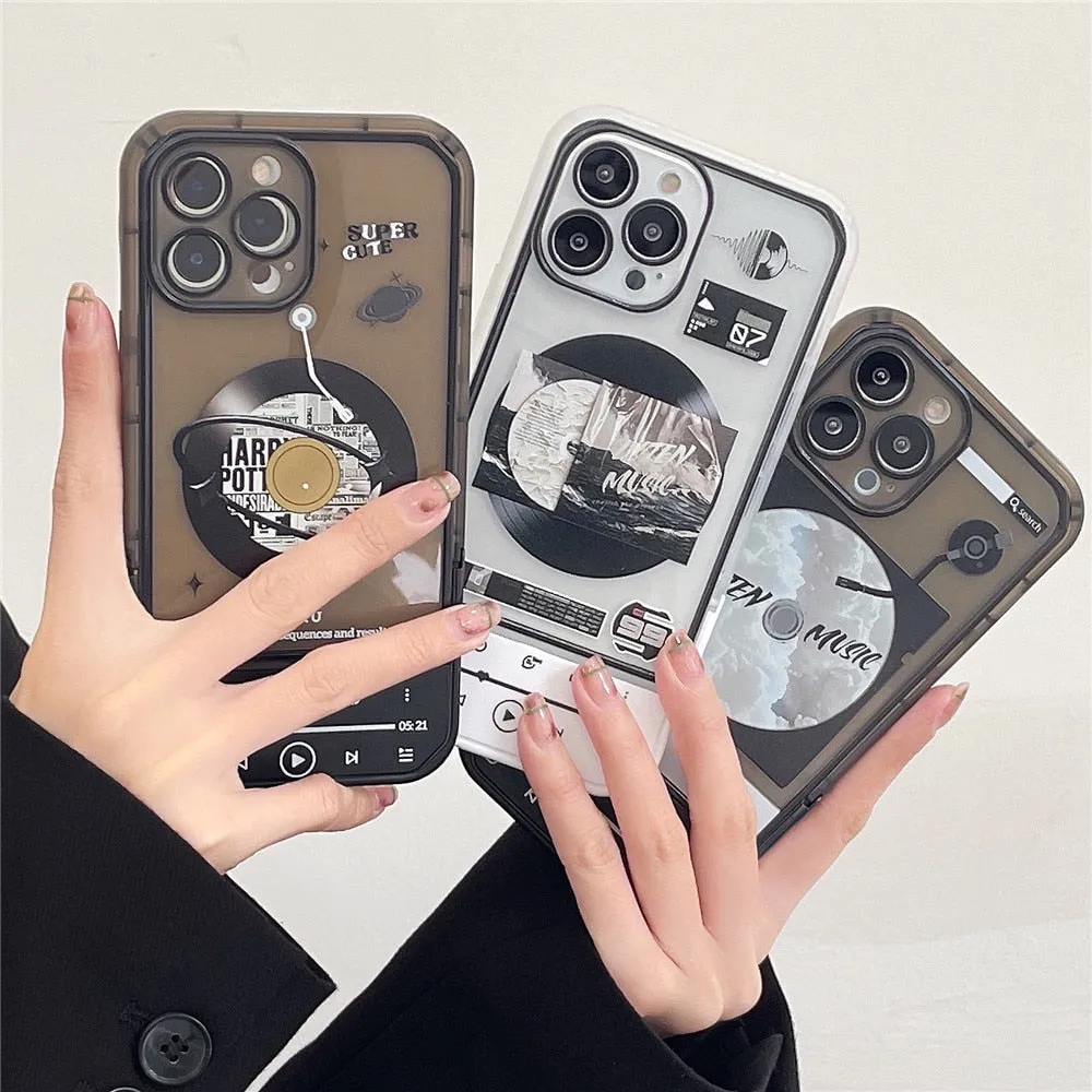 Anymob iPhone Snowy Mountain Invisible Wristband Bracket Phone Case Silicon Cover