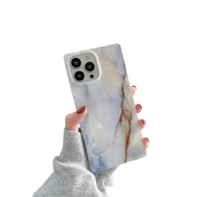 Anymob iPhone White Marble Phone Case Soft Silicone Cover