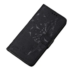 Anymob Samsung Black Flip Case Leather Wallet Phone Cover Protection