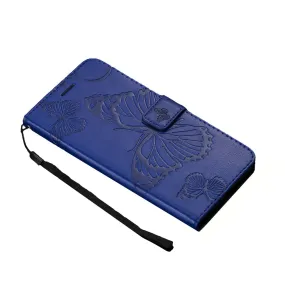 Anymob Samsung Blue Flip Case Leather Wallet Phone Cover Protection