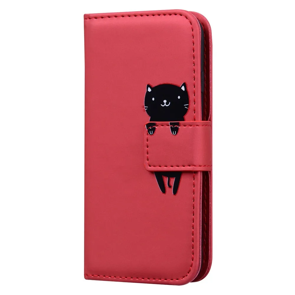 Anymob Samsung Gray Otter Phone Case Back Cover Leather Phone Protection
