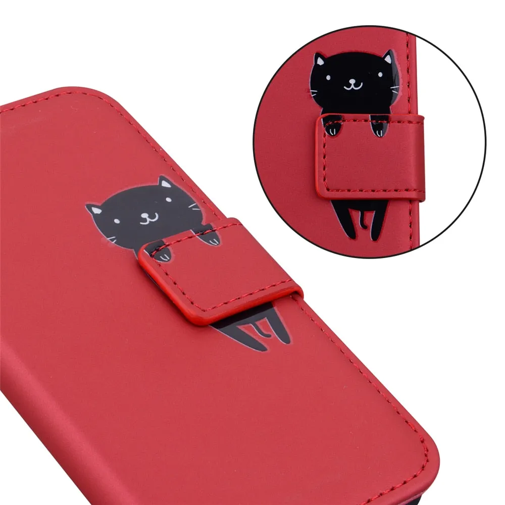 Anymob Samsung Gray Otter Phone Case Back Cover Leather Phone Protection
