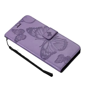 Anymob Samsung Purple Flip Case Leather Wallet Phone Cover Protection
