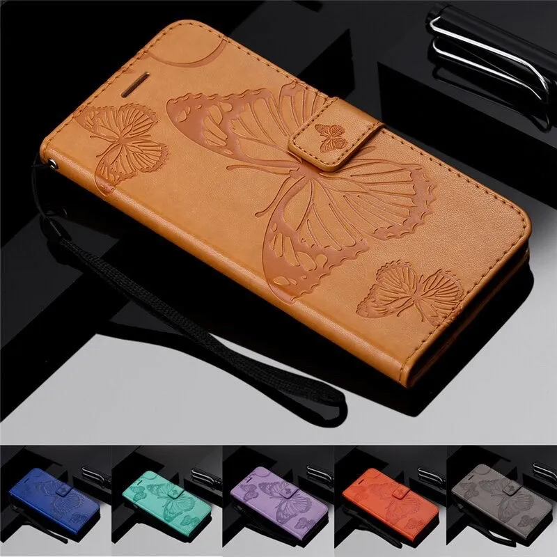 Anymob Samsung Red Flip Leather Case Back Cover Wallet Phone Shell