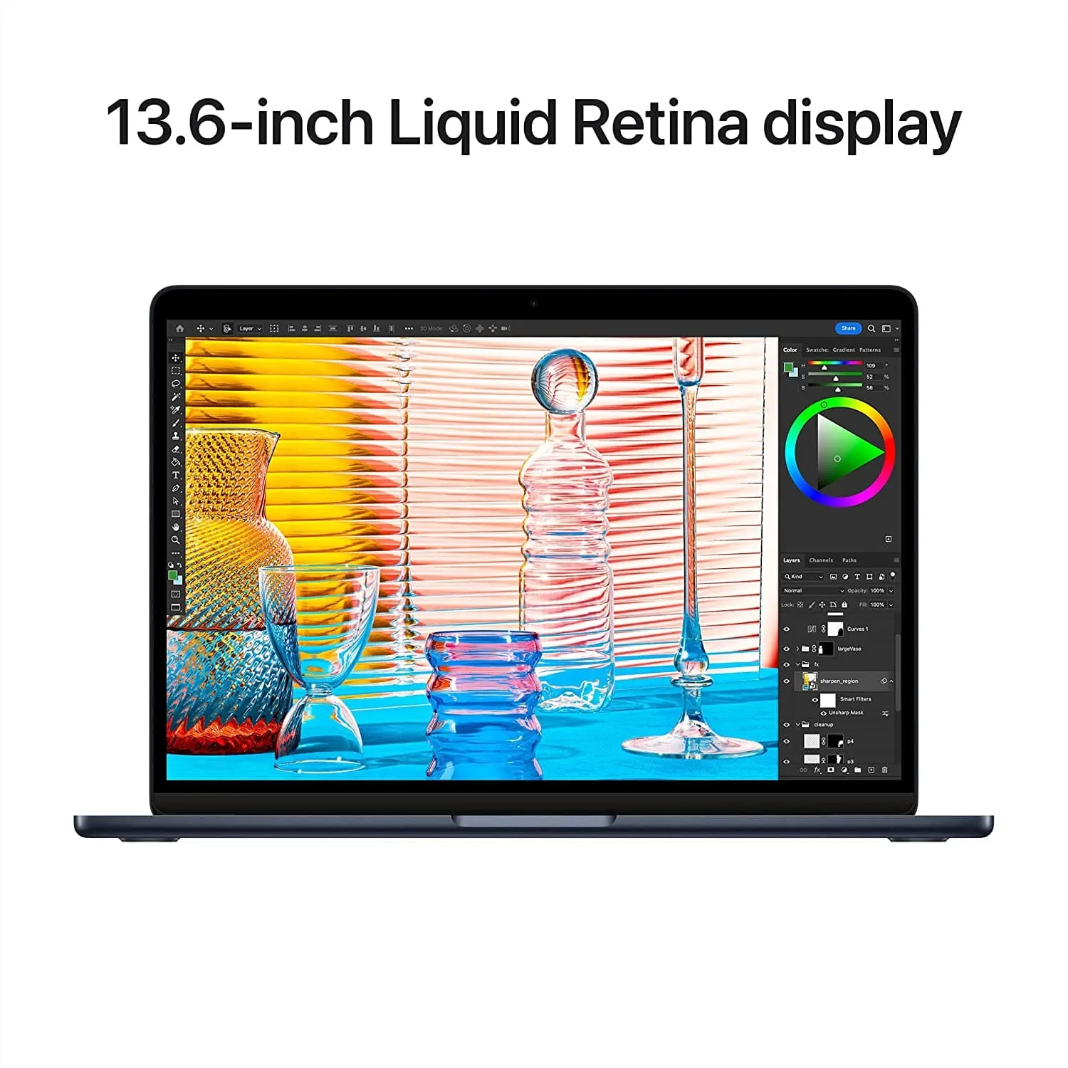 Apple MacBook Air 2022 13.6" M2 - 8GB RAM, 256GB SSD, Midnight (MLY33B/A)