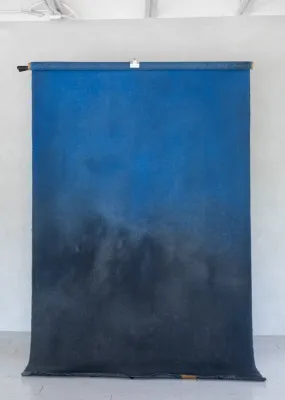 Azure Char #0486 // Large Hand-Painted Canvas Backdrop Painting