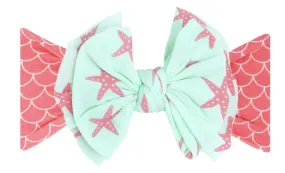 Baby Bling Coral Mermaid Printed FAB-BOW-LOUS Headband