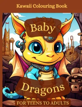 Baby Dragons Kawaii Colouring Book Premium