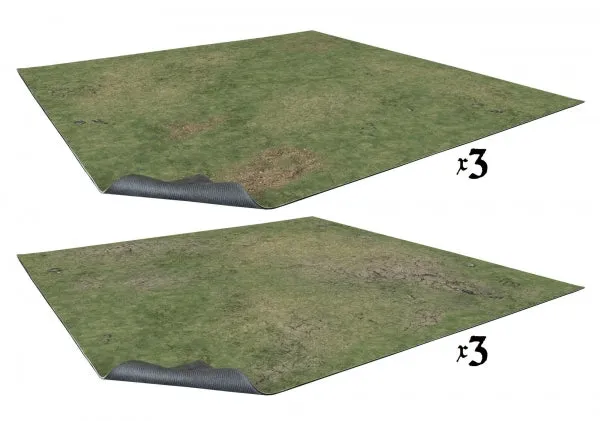 Battle Systems: Grassy Fields 6'x4' Gaming Table Mats