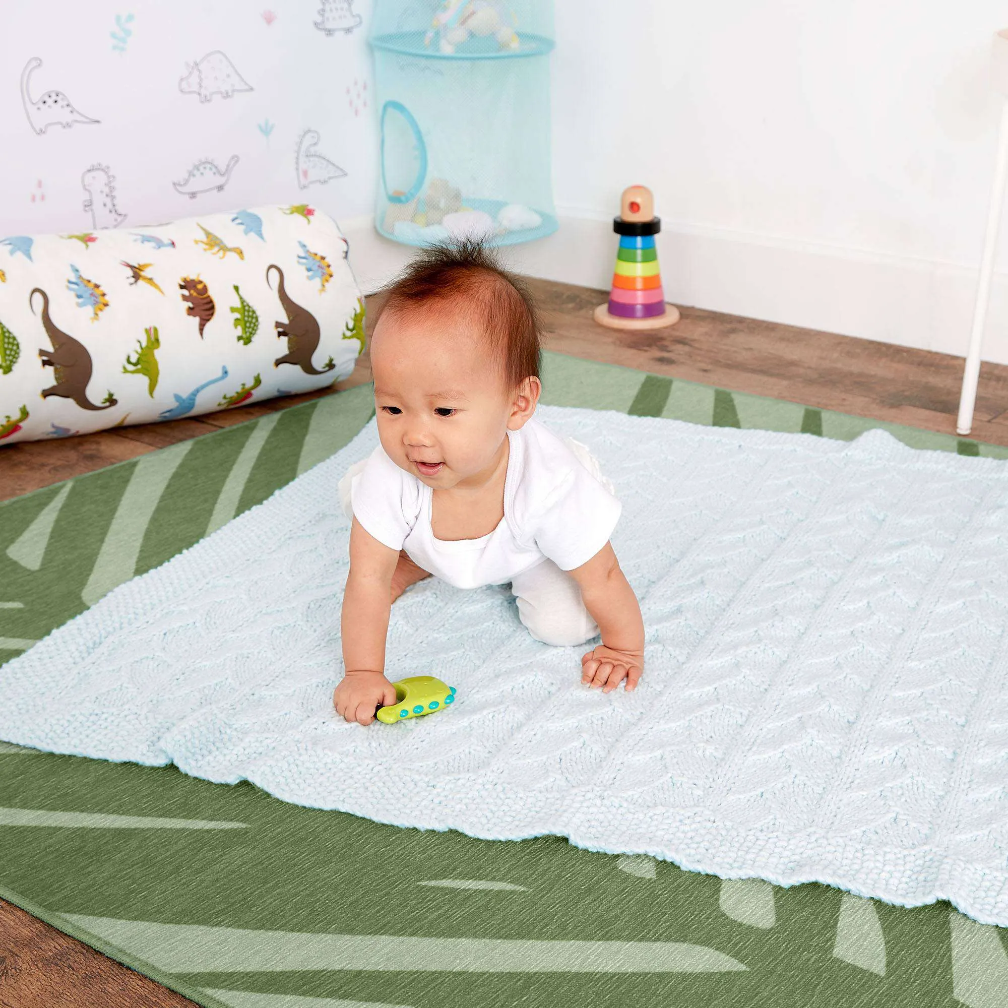 Bernat Knit Dragon Scales Baby Blanket